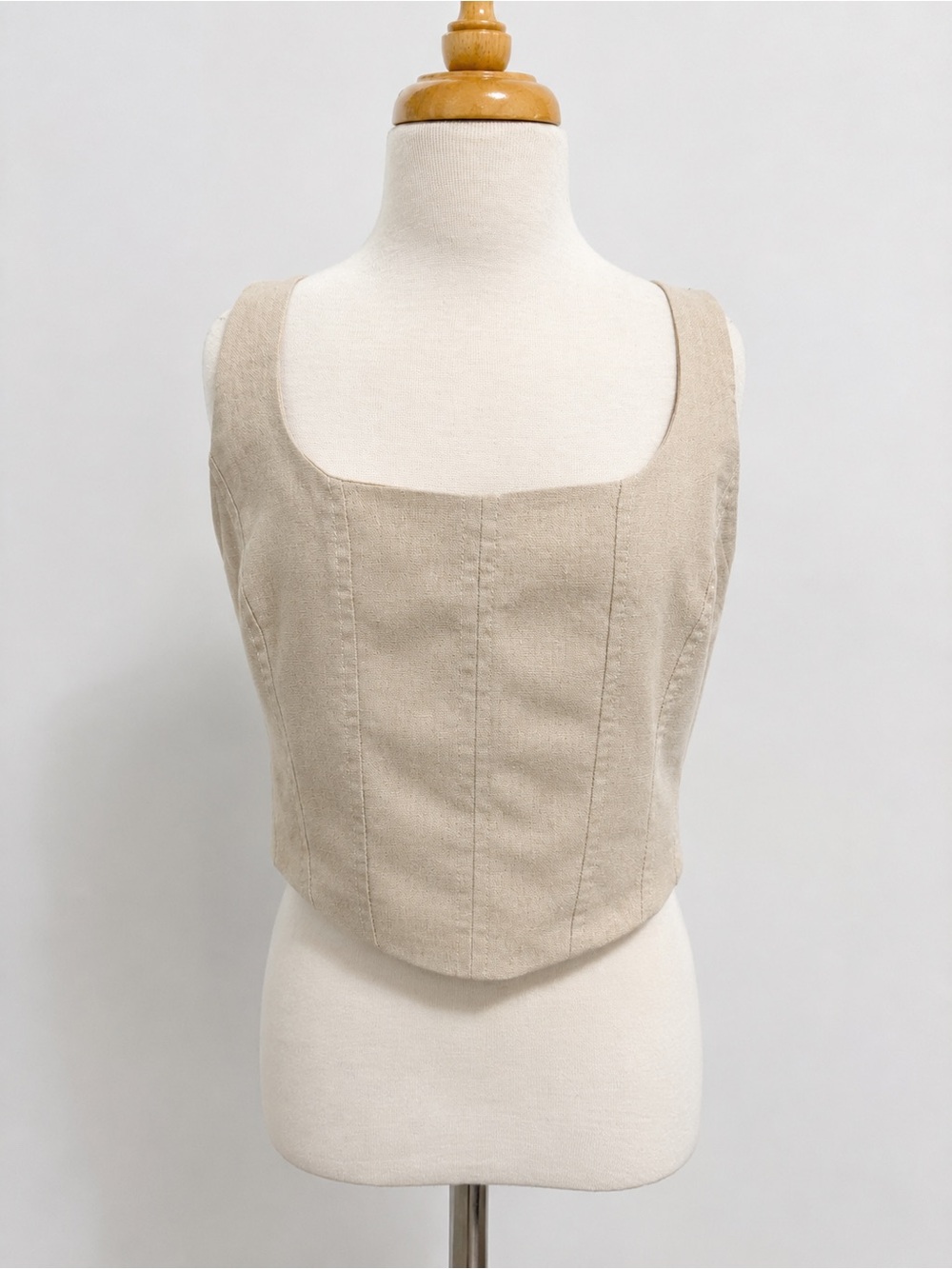 Hunter and Brown, beige cream, cotton corset NWT size small